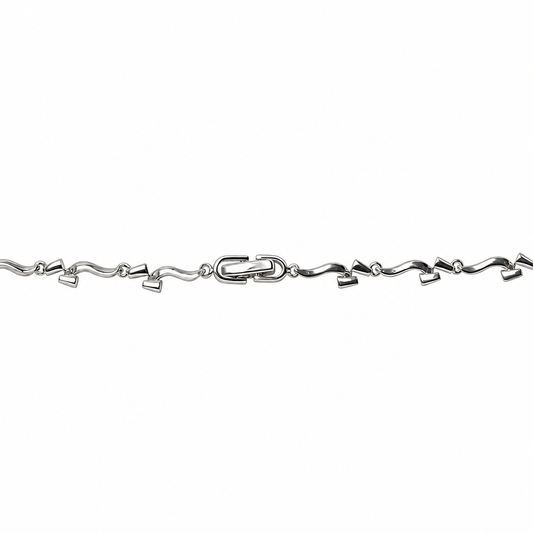 Beaumont necklace clasp detail on white
