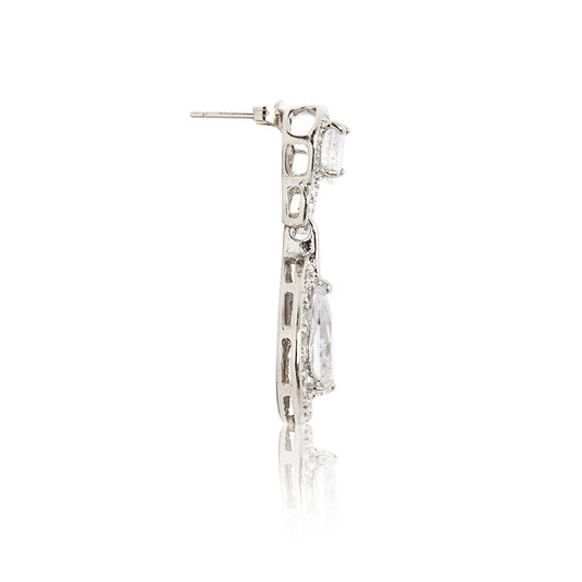 Rani Earrings | Rhodium Plated - Sofia Waldorf London