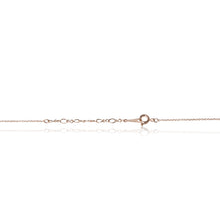 Load image into Gallery viewer, An elegant 18ct yellow gold plated cubic zirconia line drop faux pearl pendant and chain. Trigger clasp chain closure
