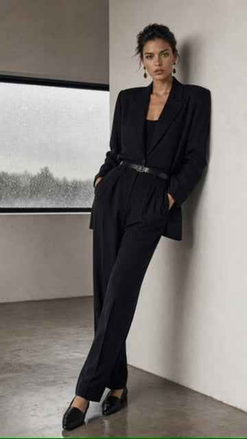 Nicole Gold and Black Drop Earrings – Elevate Your Elegance