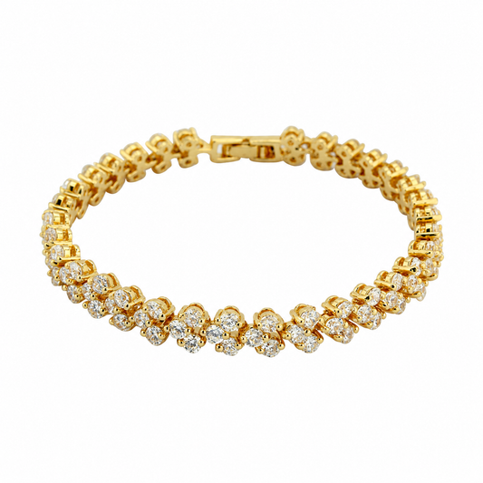 Gold Famous Bracelet | 18ct Gold Plated - Sofia Waldorf London