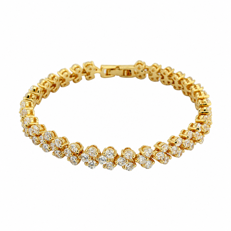 Gold Famous Bracelet | 18ct Gold Plated - Sofia Waldorf London