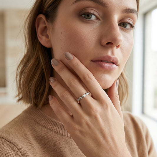 Bryn Ring | Rhodium Plated - Sofia Waldorf London