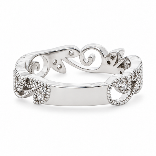 Anis ring reverse view showing plain sizing plate