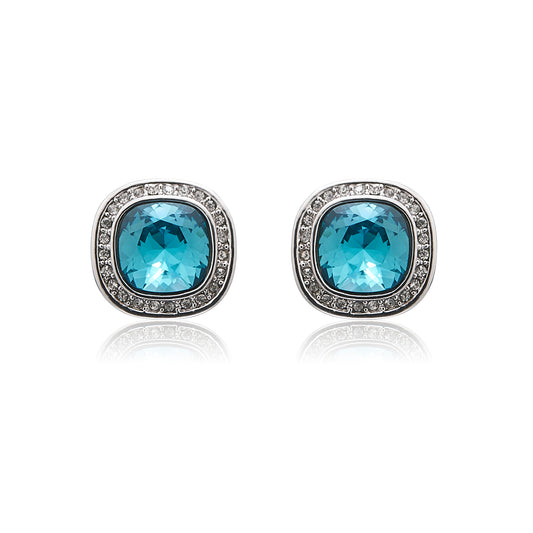 Afina Clip-On Earrings | Rhodium Plated