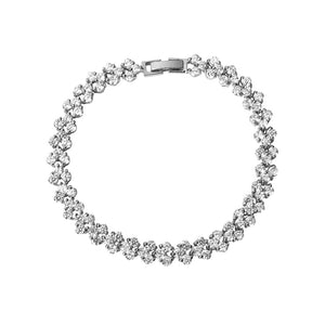 Introducing our sell out tennis bracelet giving it the name 'Famous Bracelet' Clasp closure
