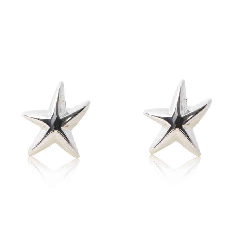 Celeste Starfish Stud Earrings | Elegant Rhodium-Plated Accessories for Everyday Chic