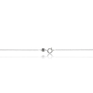 A glamorous platinum finished, rope inspired dazzling cubic zirconia pendant and chain. Trigger clasp chain fastening
