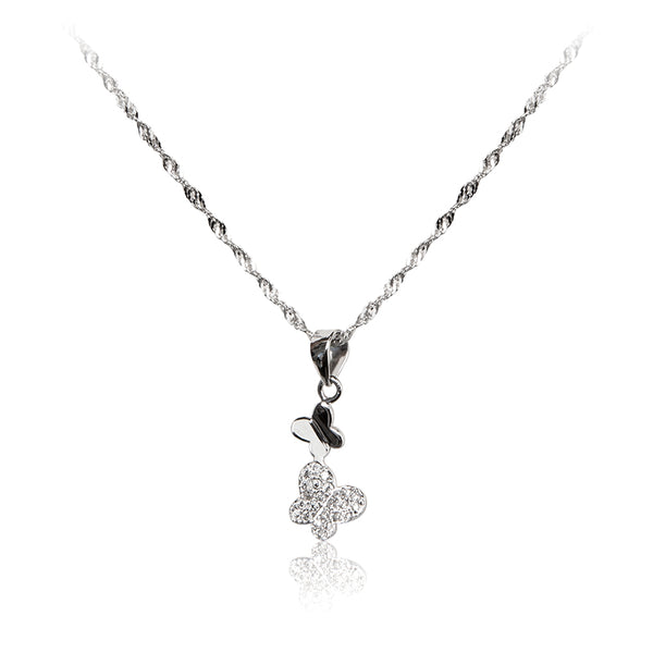 Sterling silver cross Araminta pendant and chaina