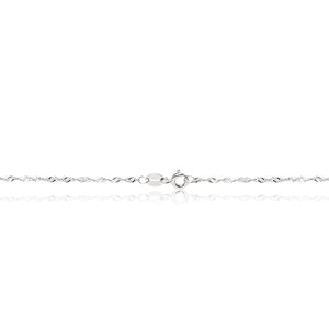 Round brilliant cut, pavé set halo 925 sterling silver pendant and chain. Trigger clasp chain fastening